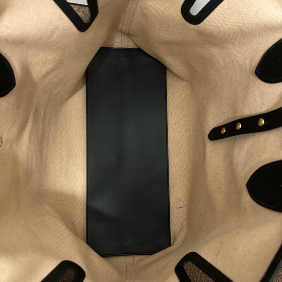 Burberry Canvas Logo Tote with pouch - Picture 4 of 8